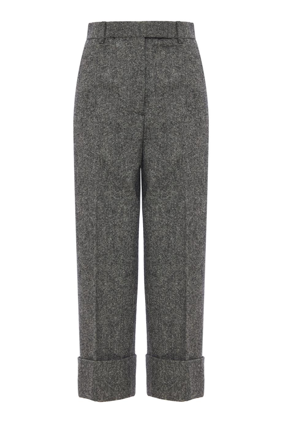 Donegal wool-tweed pants