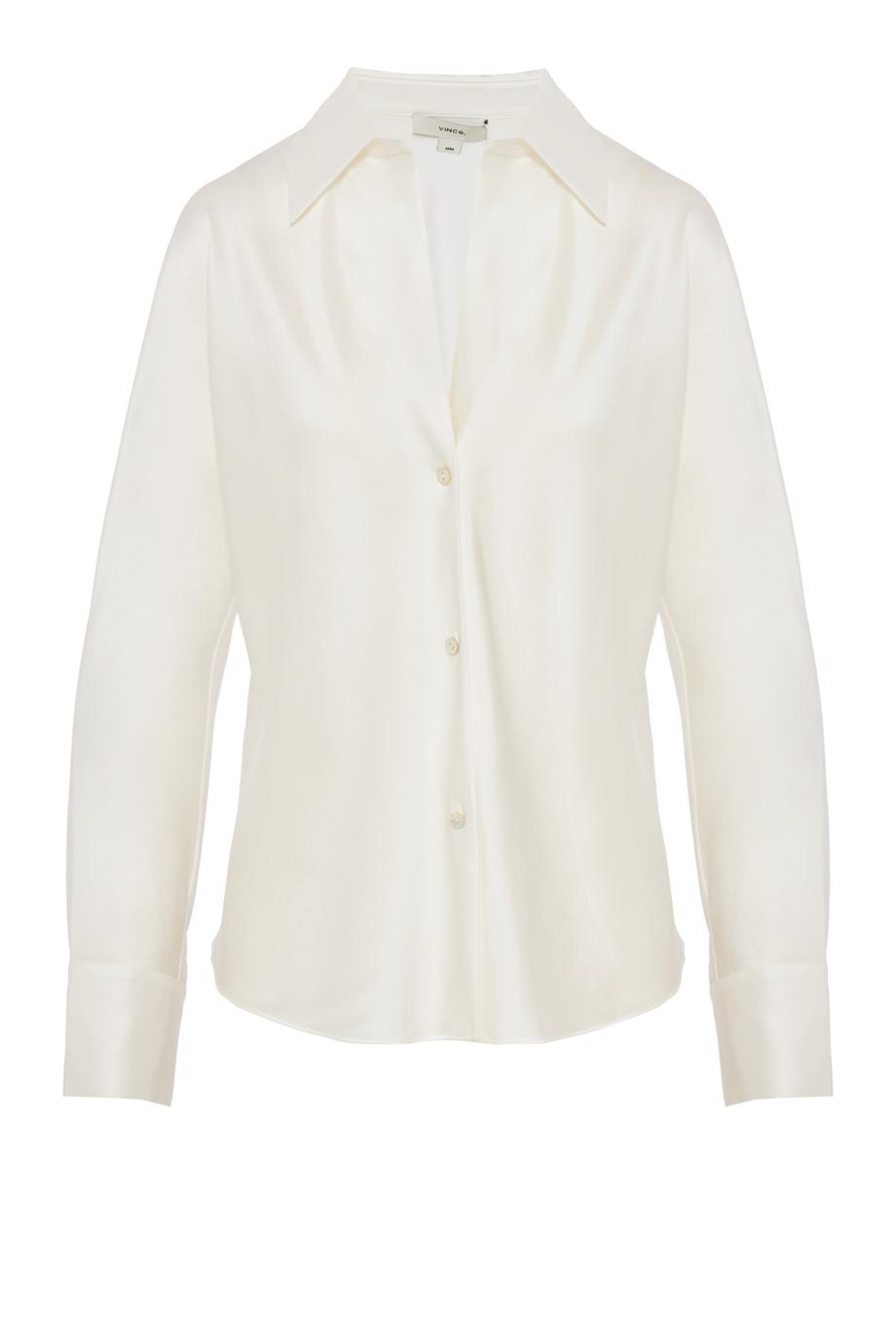 Silk Bias Long-Sleeve shirt