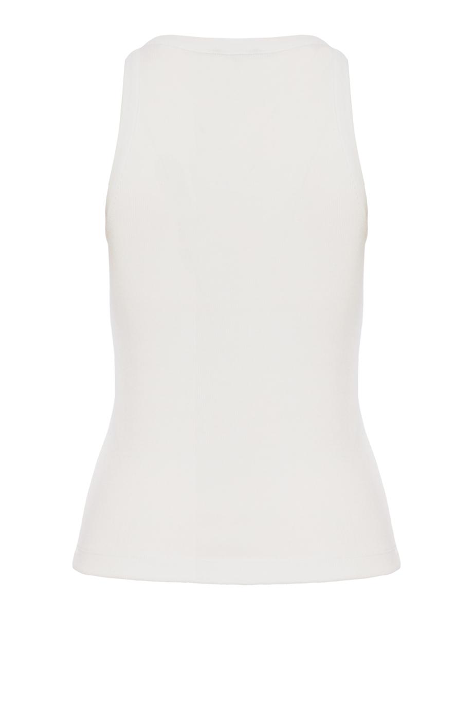 Ribbed Scoop-Neck cotton Tank