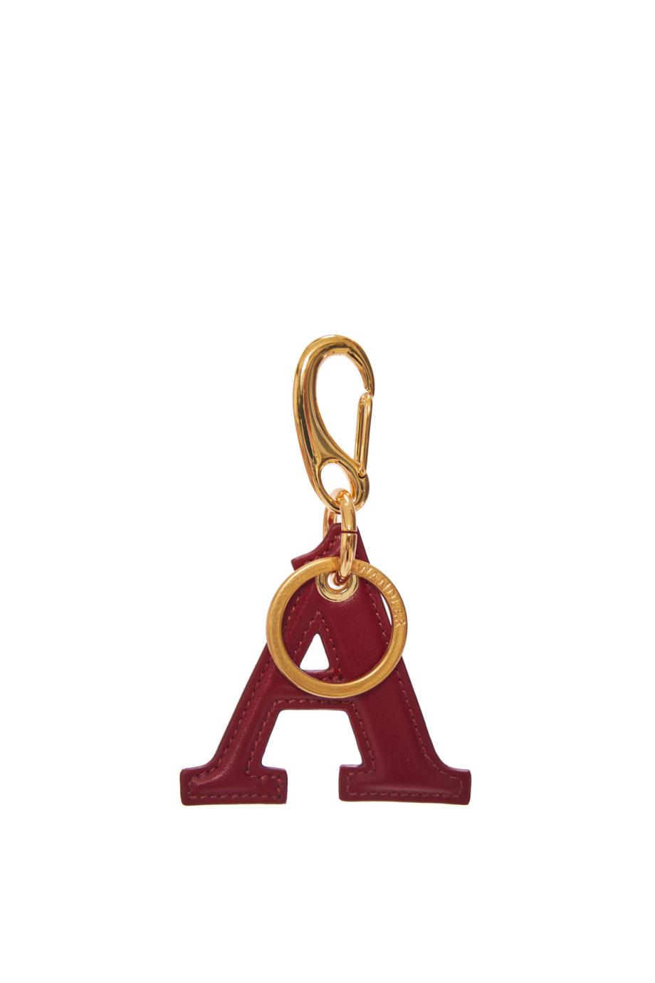 Bag Charm Letter A Mahogany
