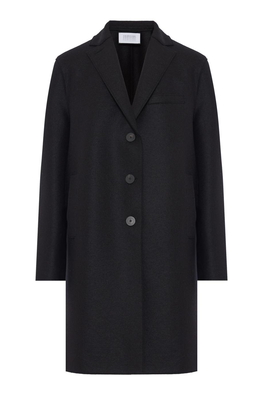 Top pressed-wool coat