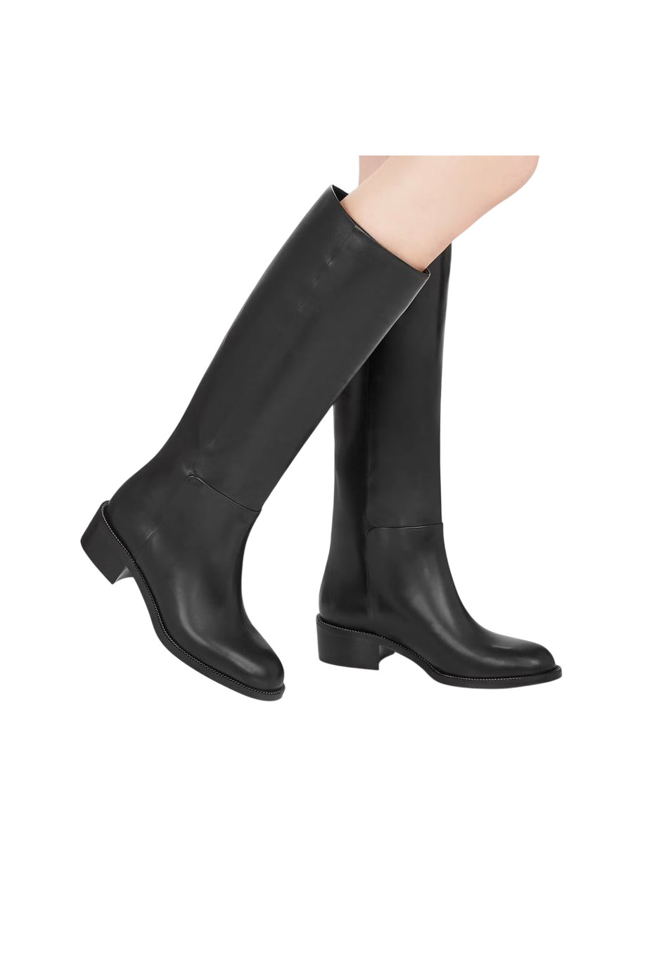 Sellier leather boots