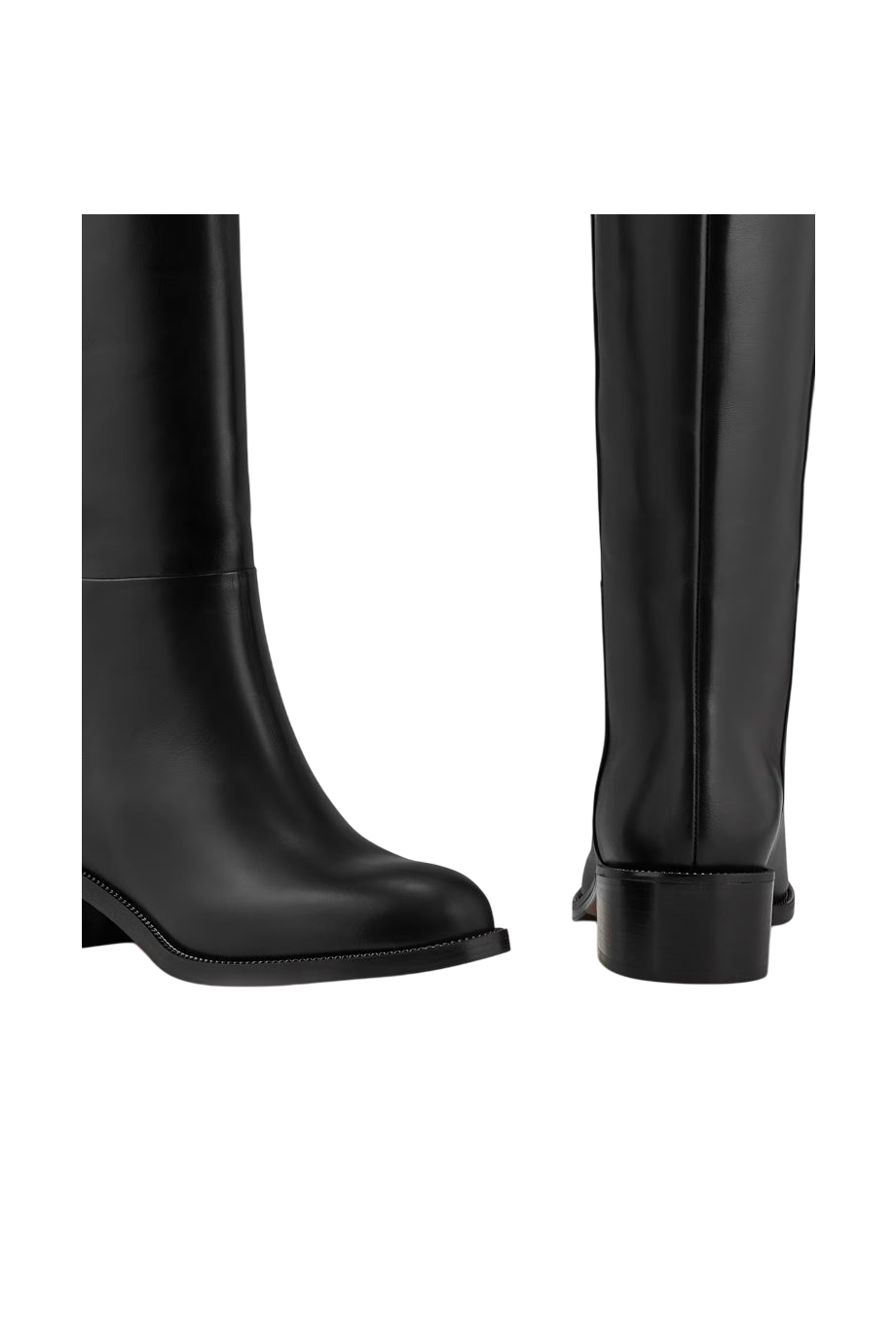 Sellier leather boots