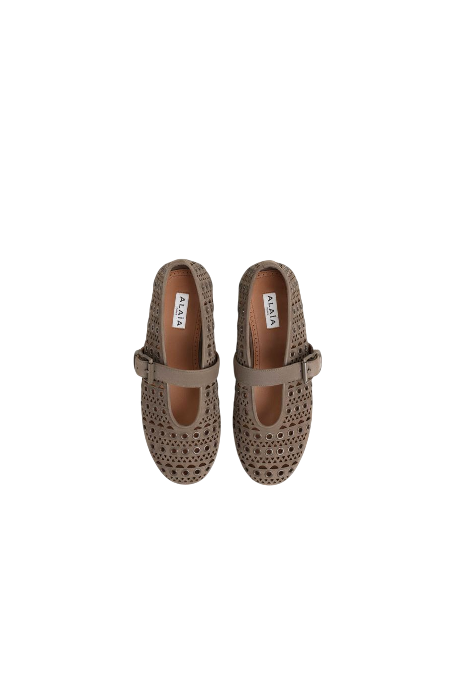 Allet flats in vienne suede with eyelets