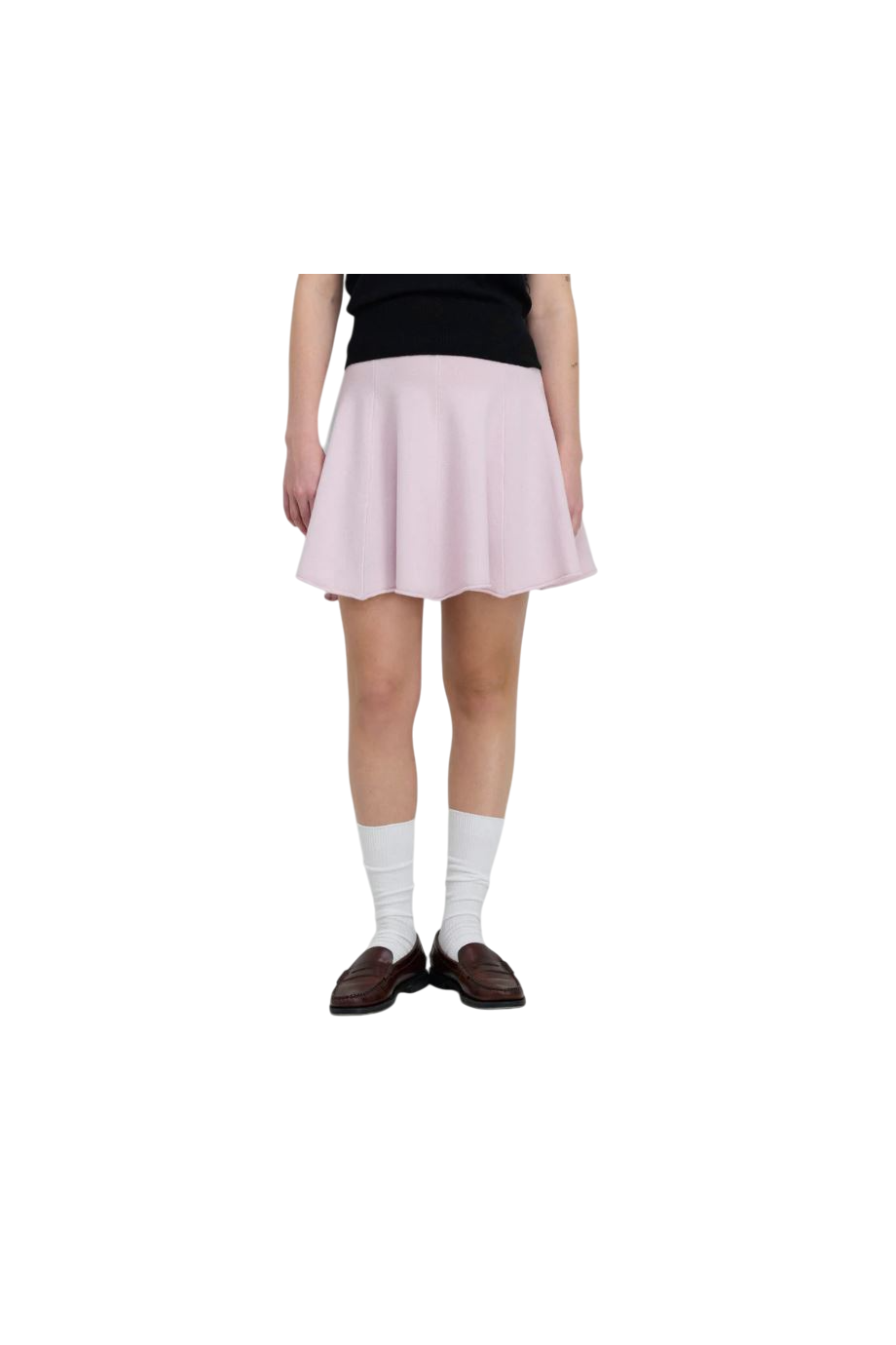 No379 Girl cashmere-blend mini skirt