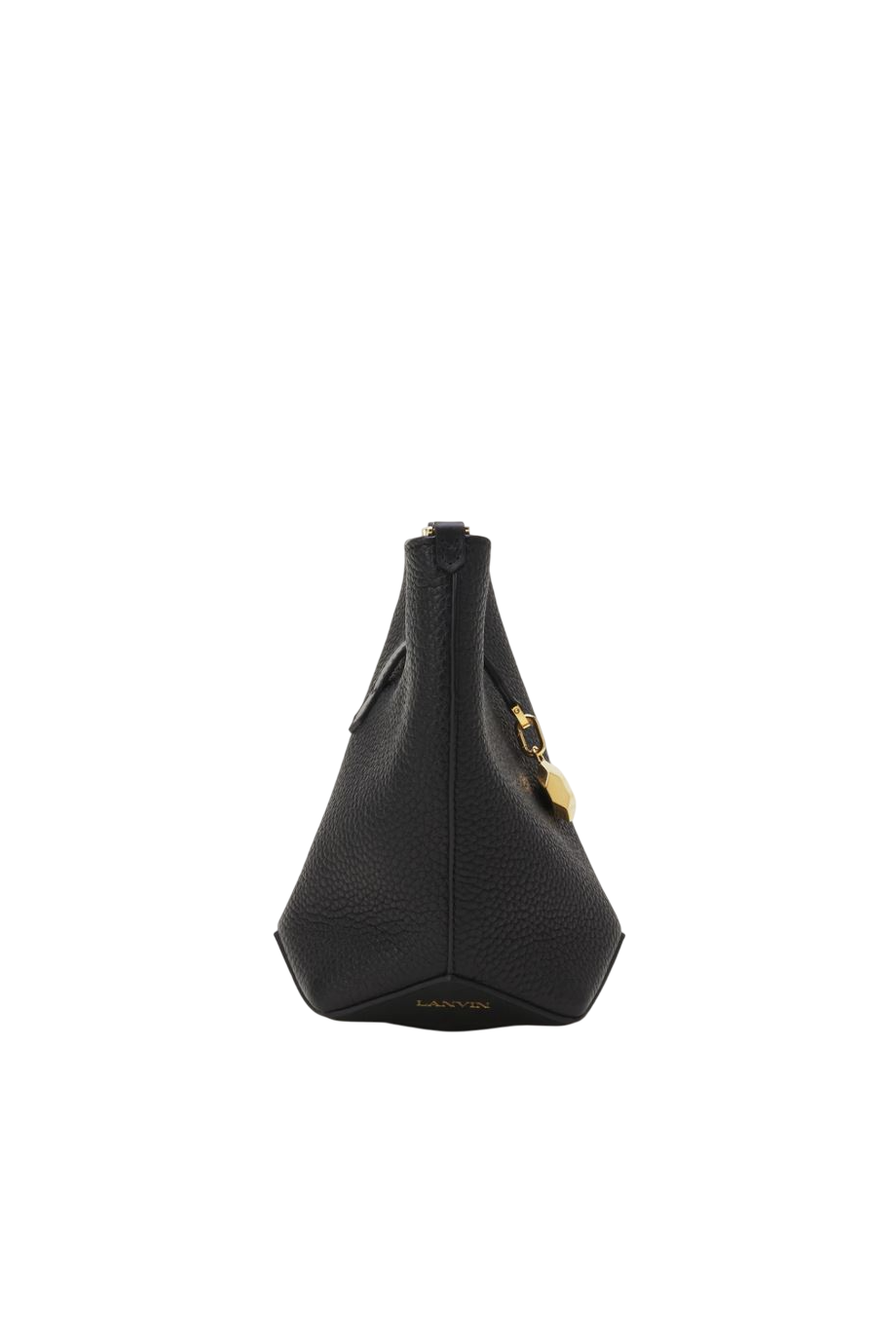 Nano pebbled-leather bucket bag