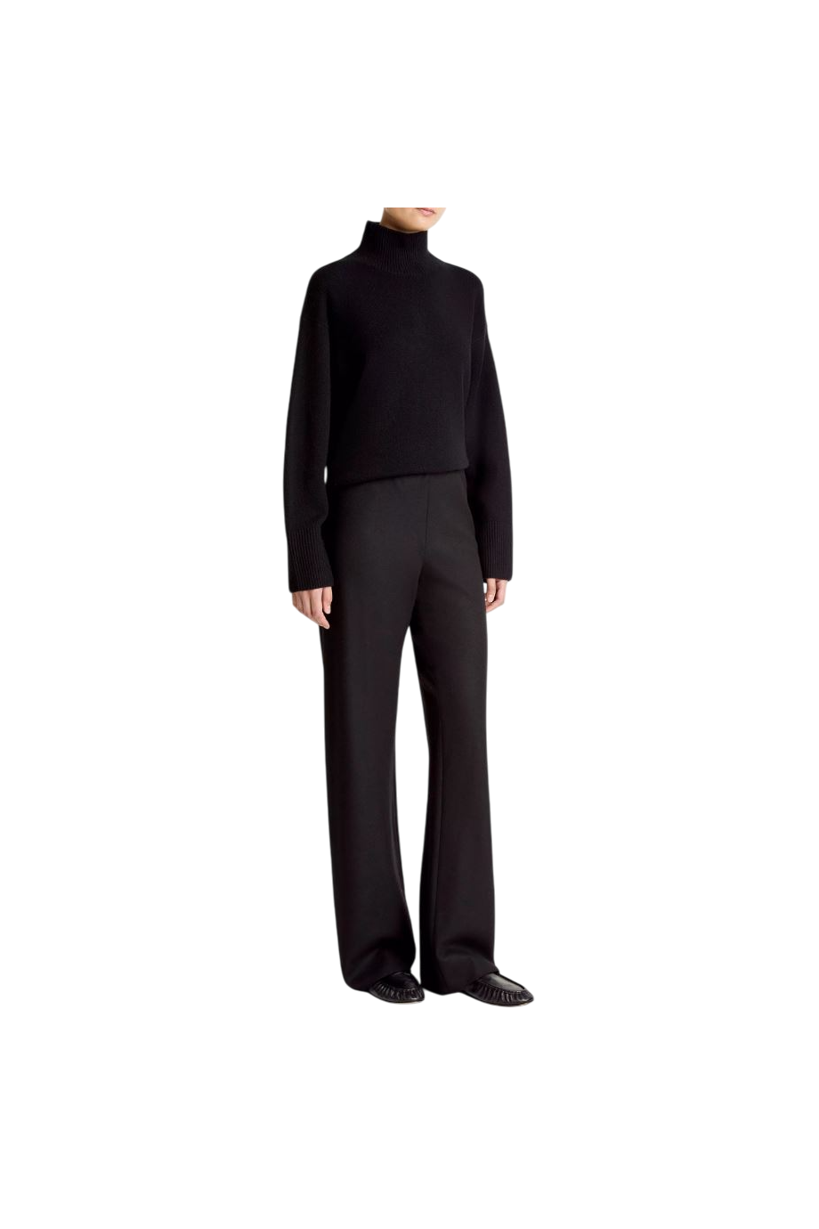 Wool-blend pants