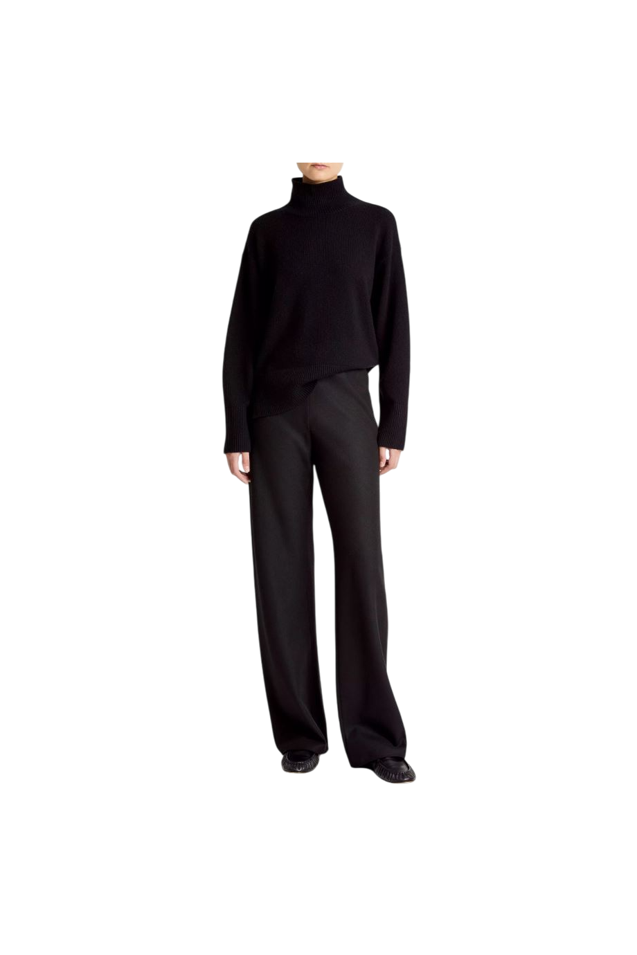 Wool-blend pants