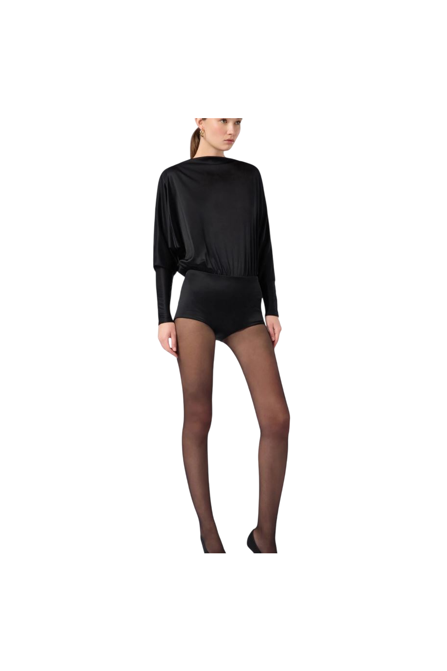 Winnie open-back satin playsuit