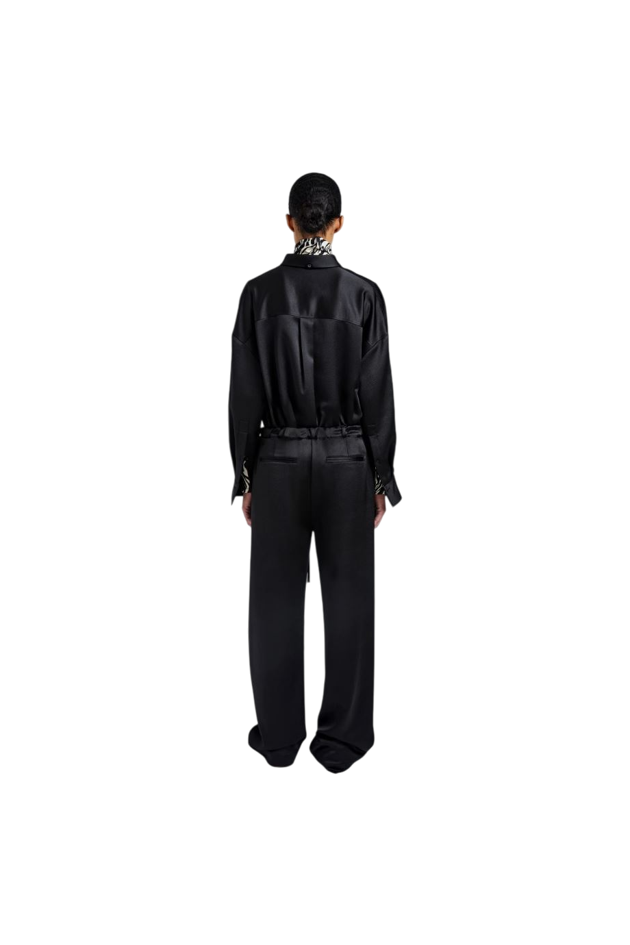 Magnus crinkled-crepe pants