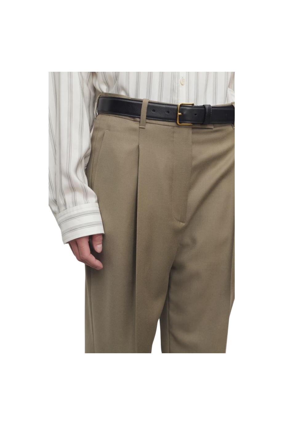 Sorina wool-garbardine pants