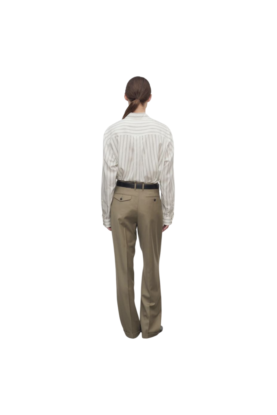Sorina wool-garbardine pants