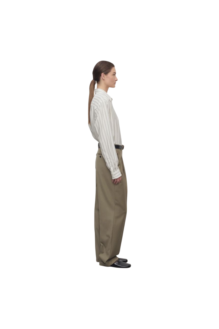 Sorina wool-garbardine pants