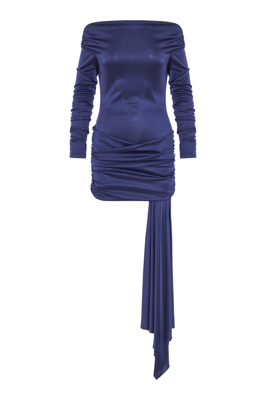 Wendell draped satin mini dress