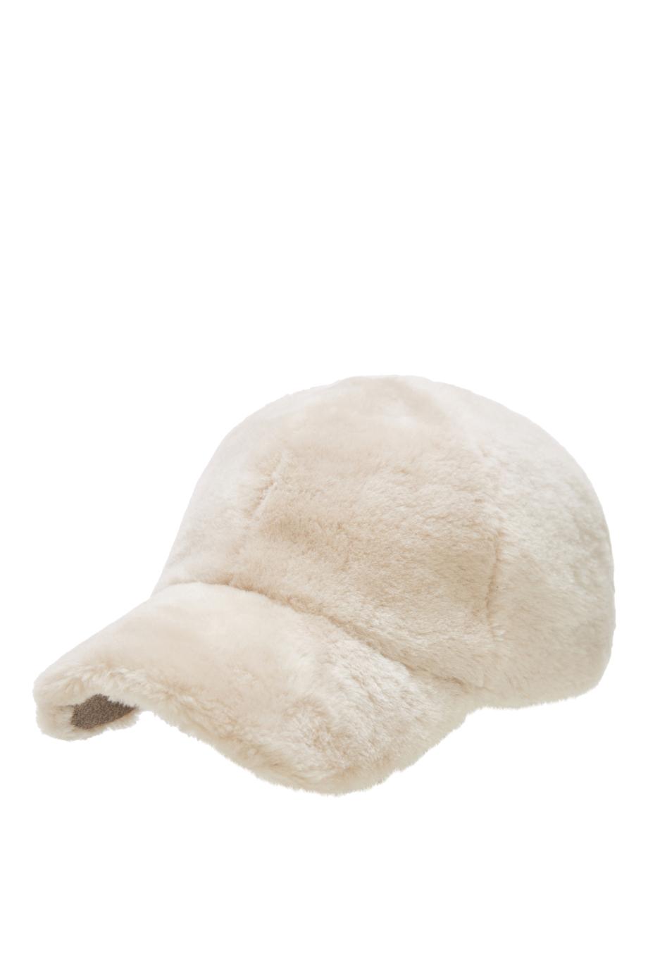 Shearling cap 