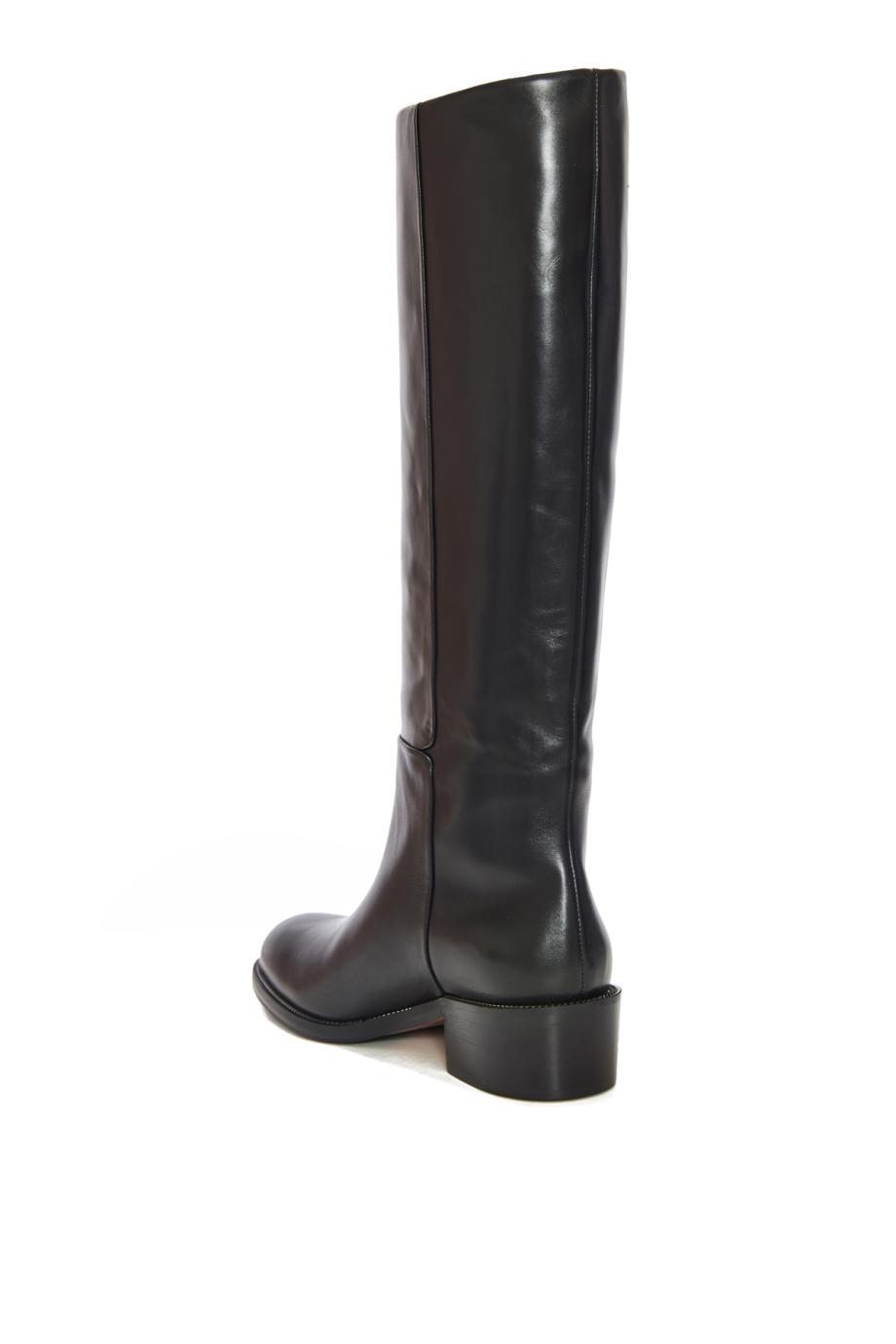 Sellier leather boots