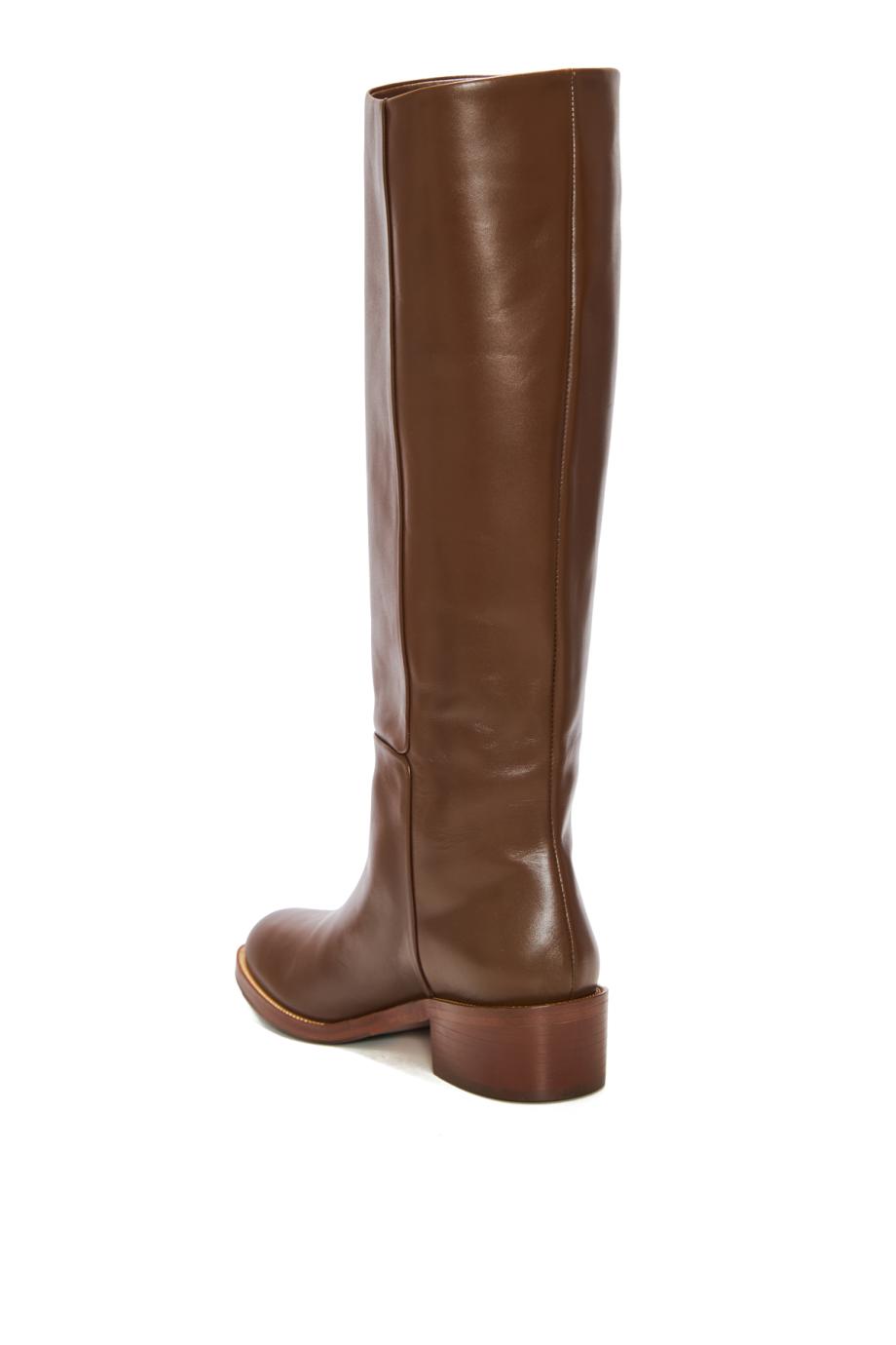 Sellier leather boots