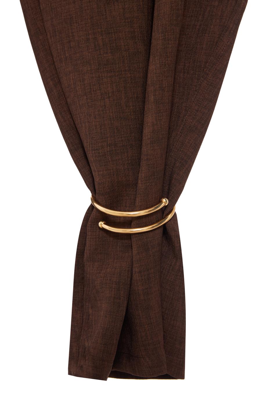 Phebe - cuff adorned wide-leg wool pants