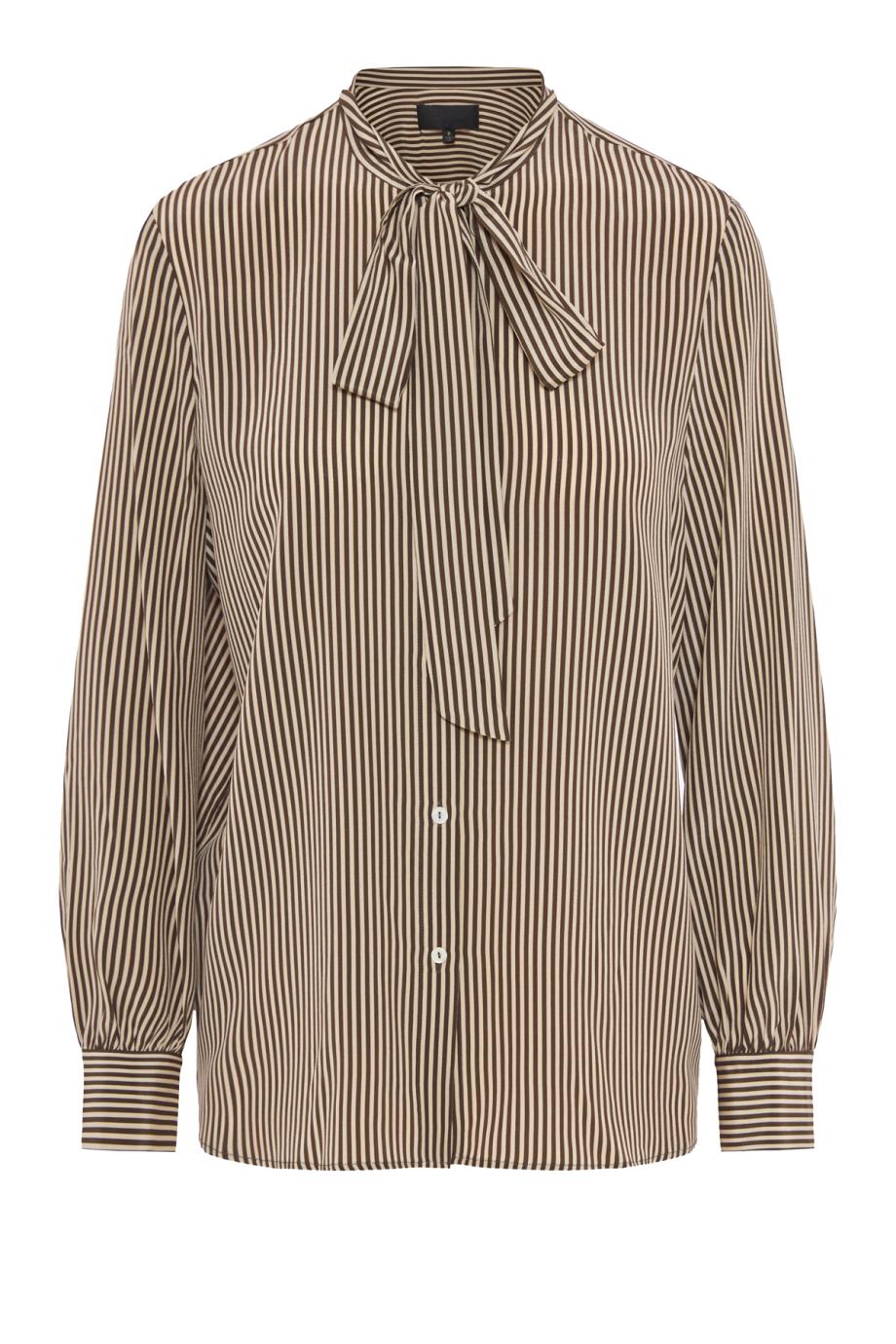 Irina striped silk blouse