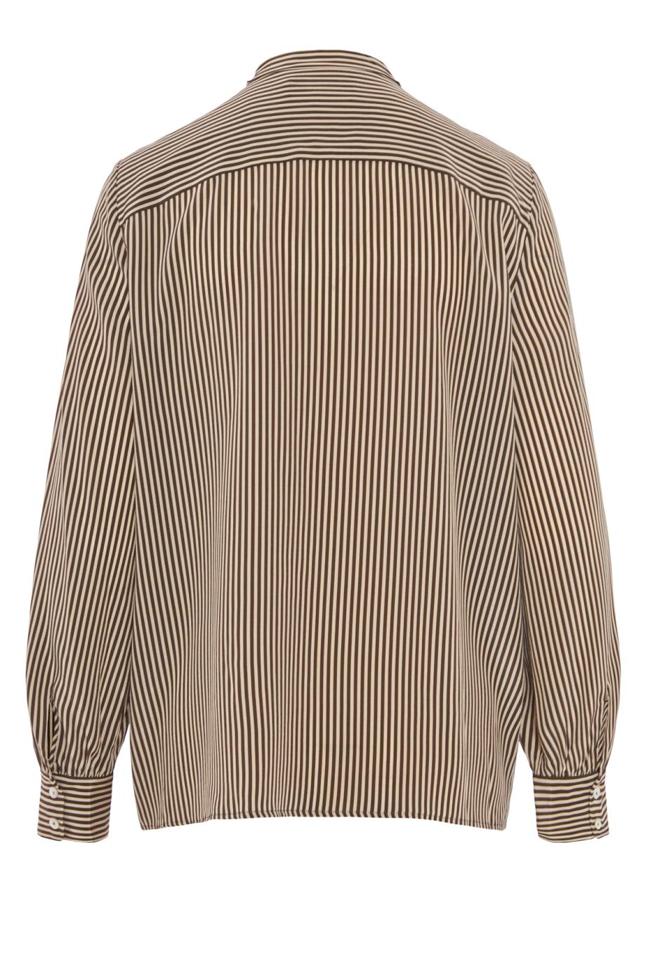Irina striped silk blouse