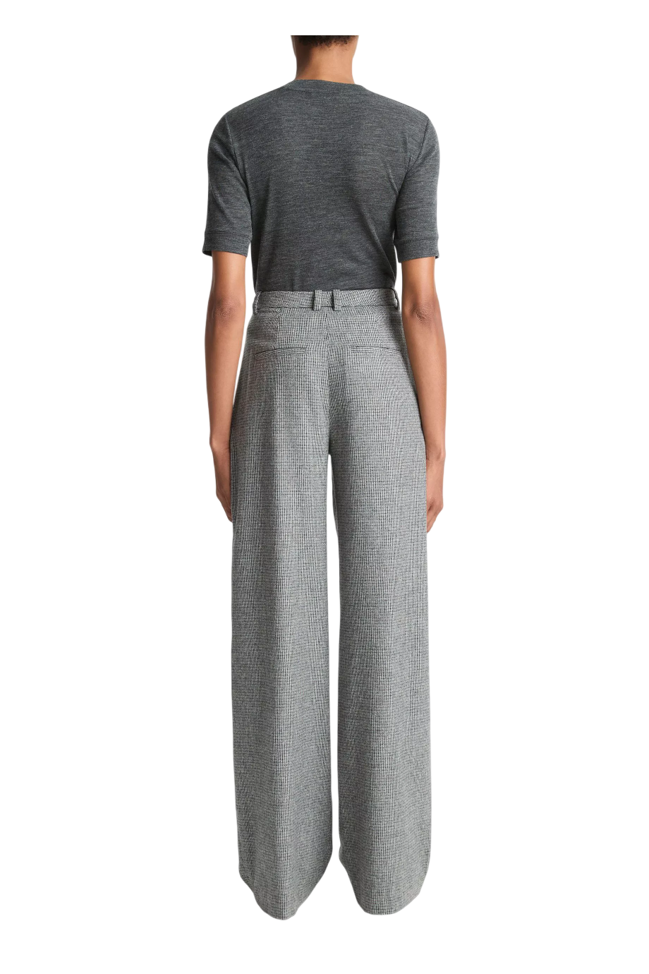 Roma checked wool-blend pants 