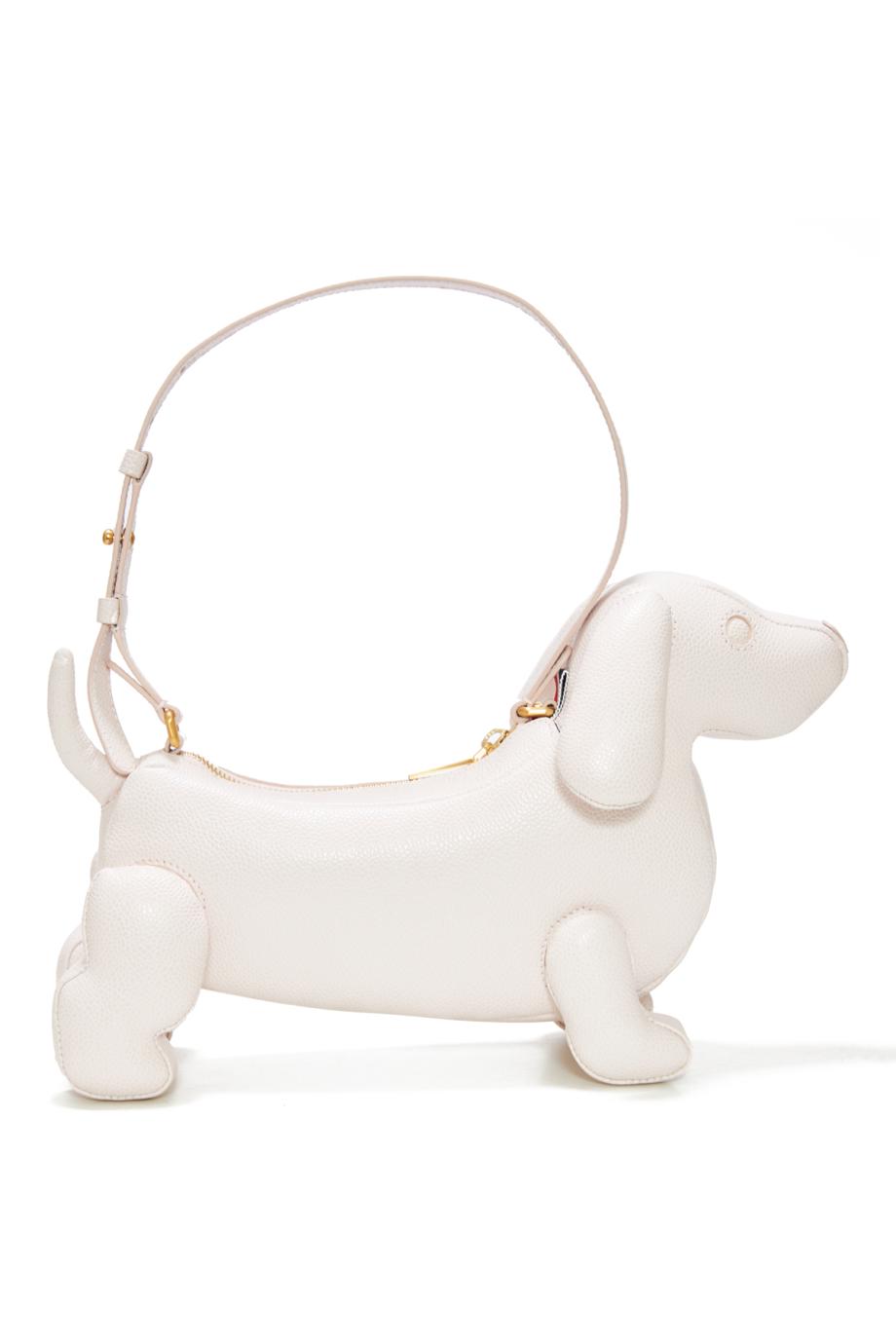 Hector pebbled-leather baguette bag