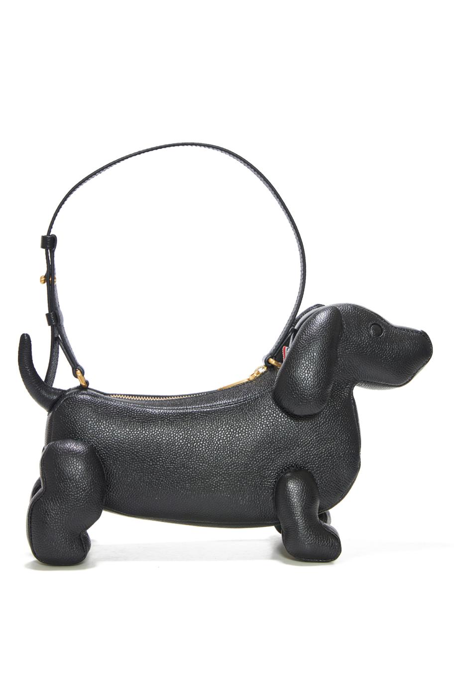 Hector pebbled-leather baguette bag