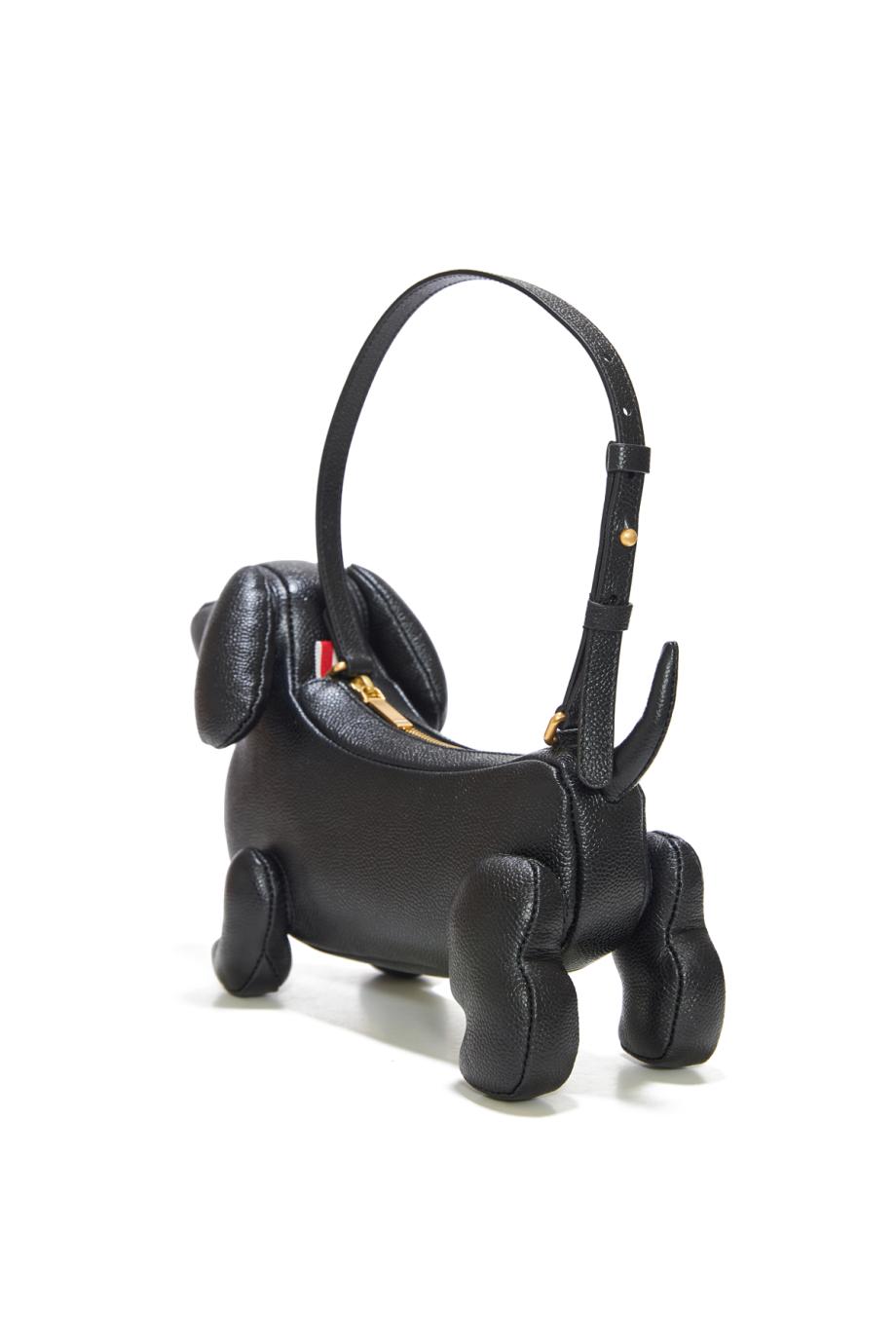 Hector pebbled-leather baguette bag