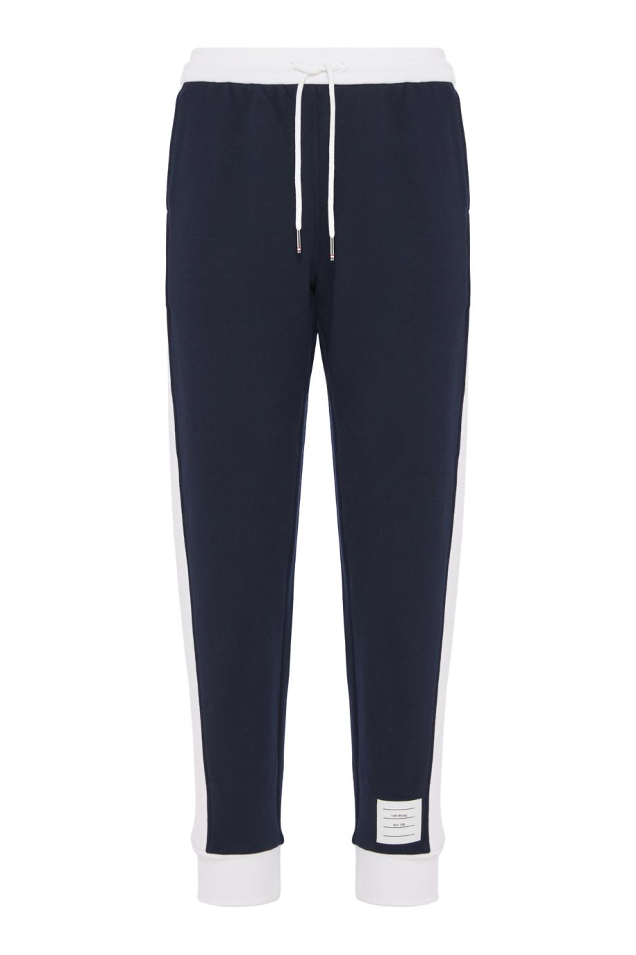 Color-block cotton sweatpants