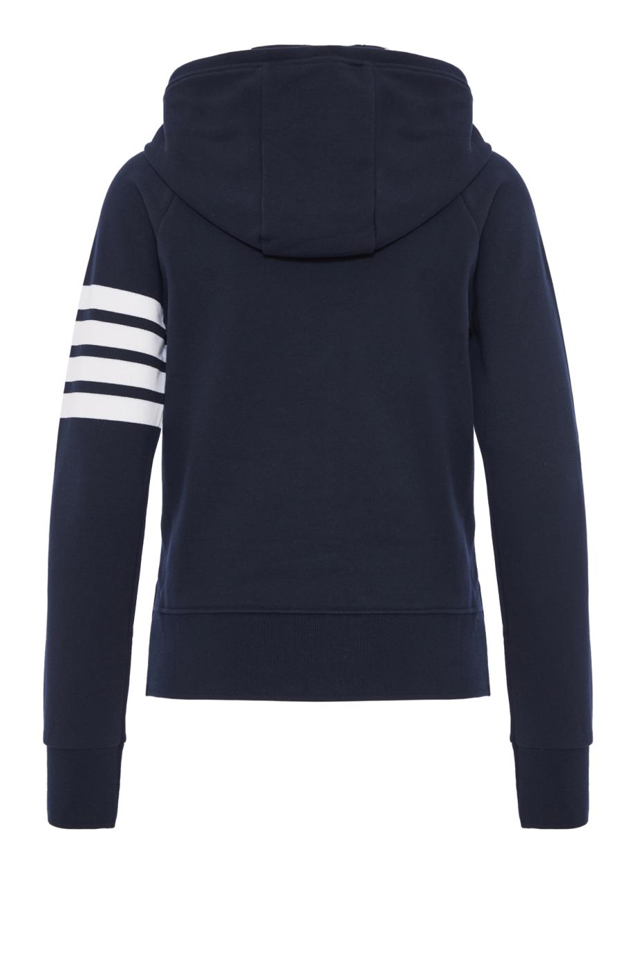 Classic loopback 4 bar zip hoodie