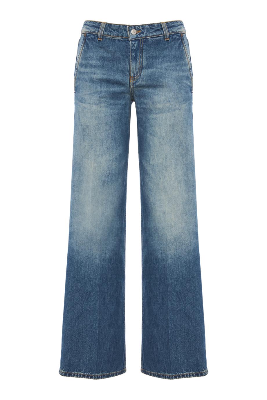 Straight-leg cotton jeans