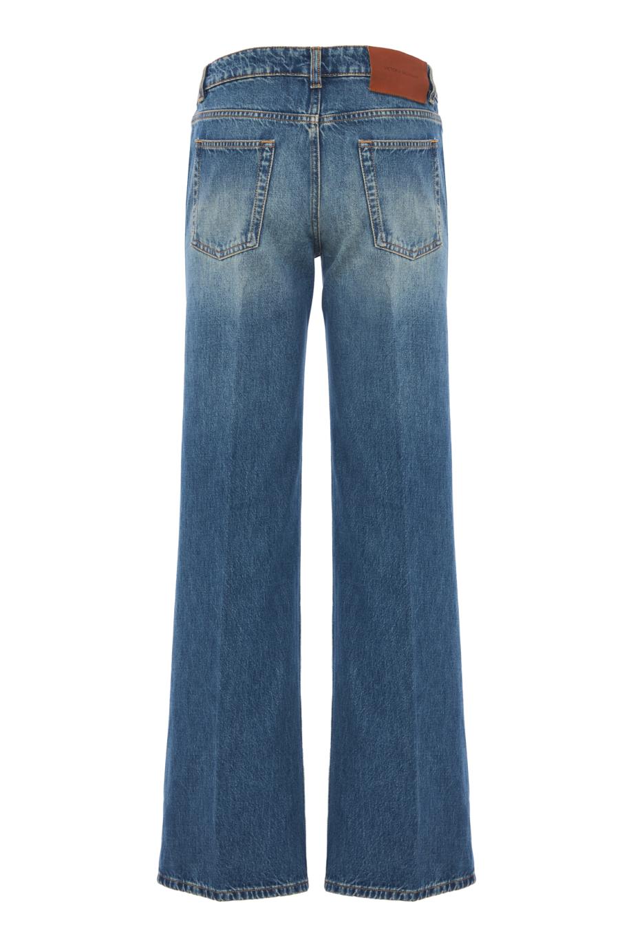 Straight-leg cotton jeans