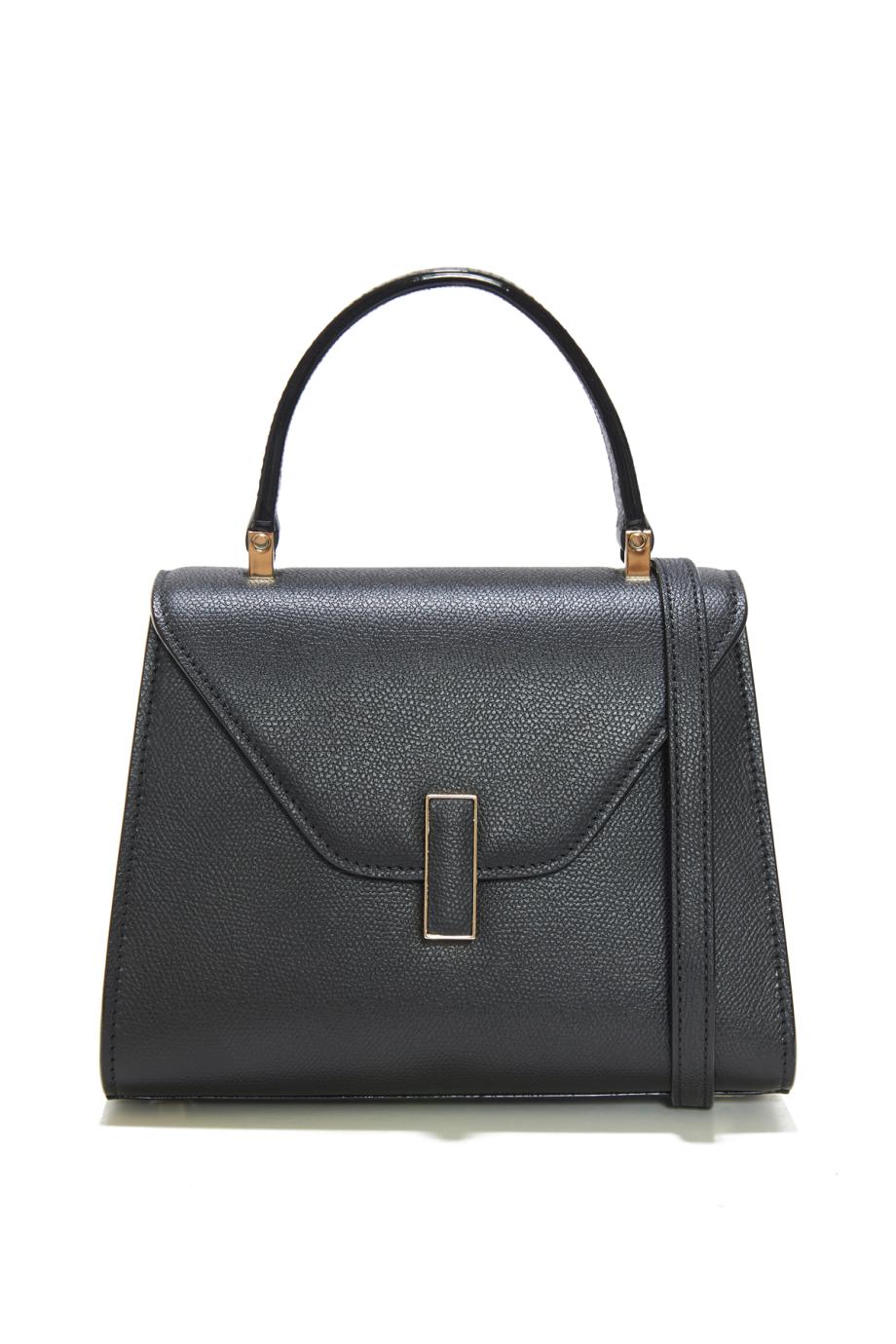 Iside textured-leather top handle bag