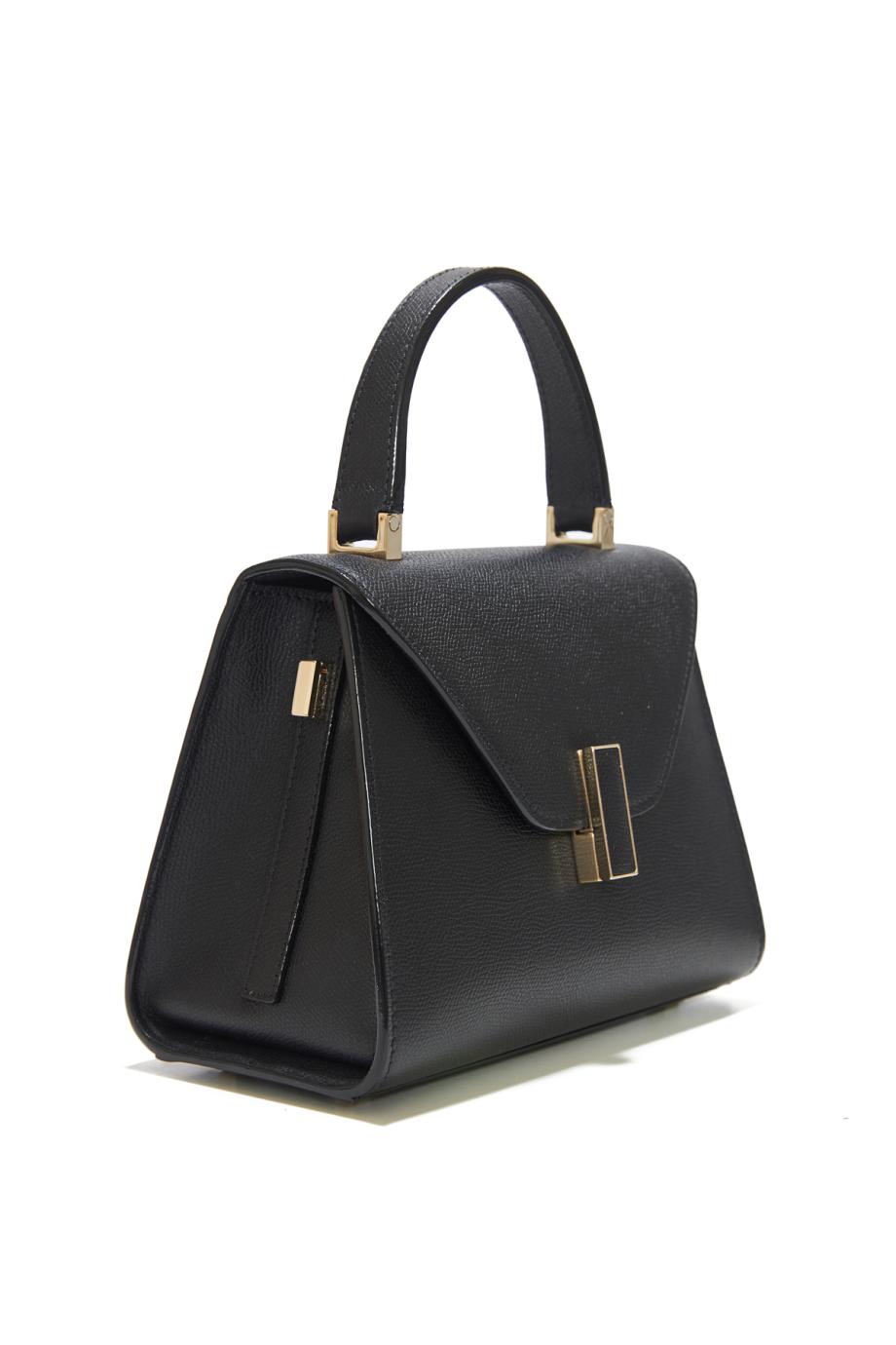 Iside textured-leather top handle bag
