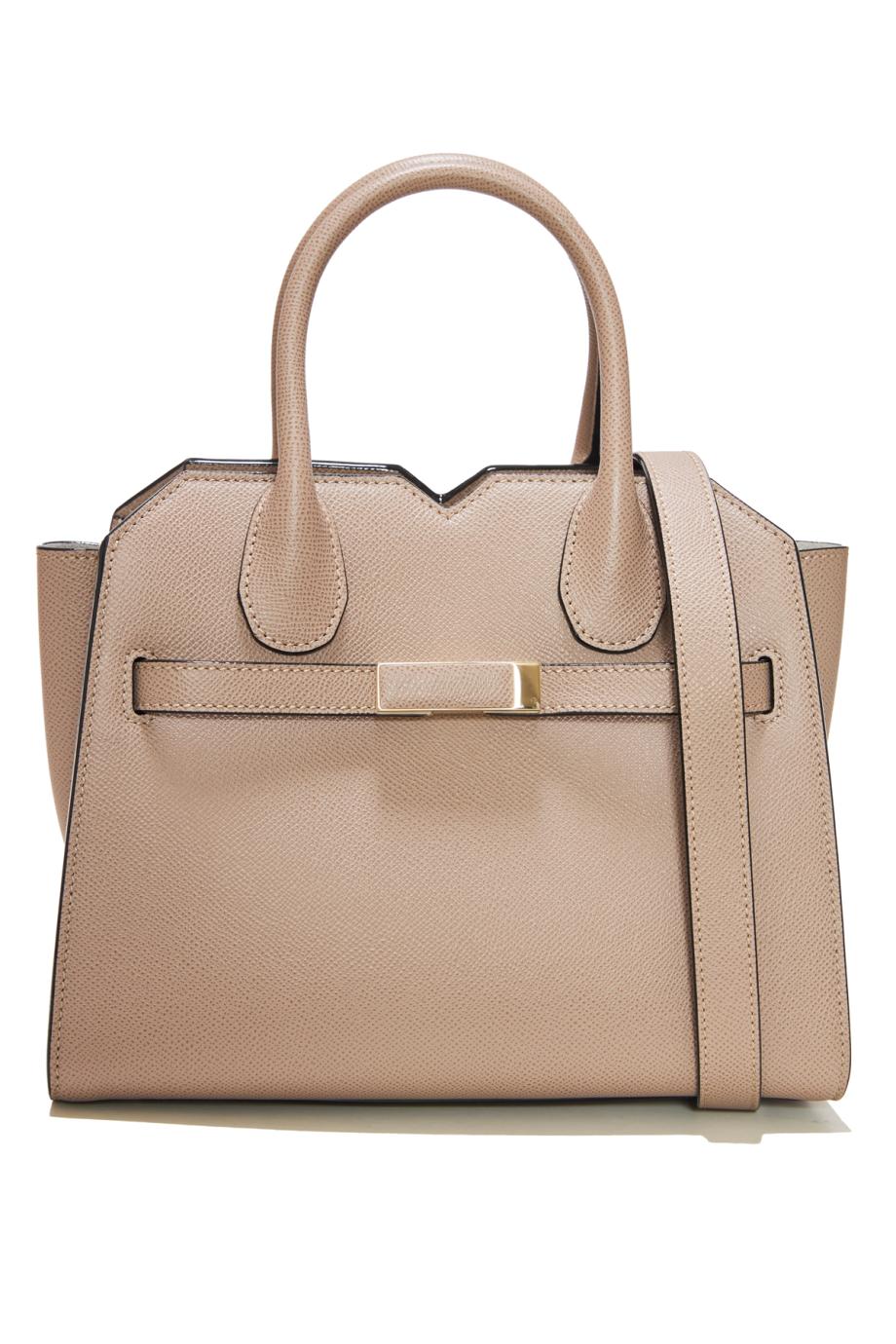 Milano mini leather top handle bag