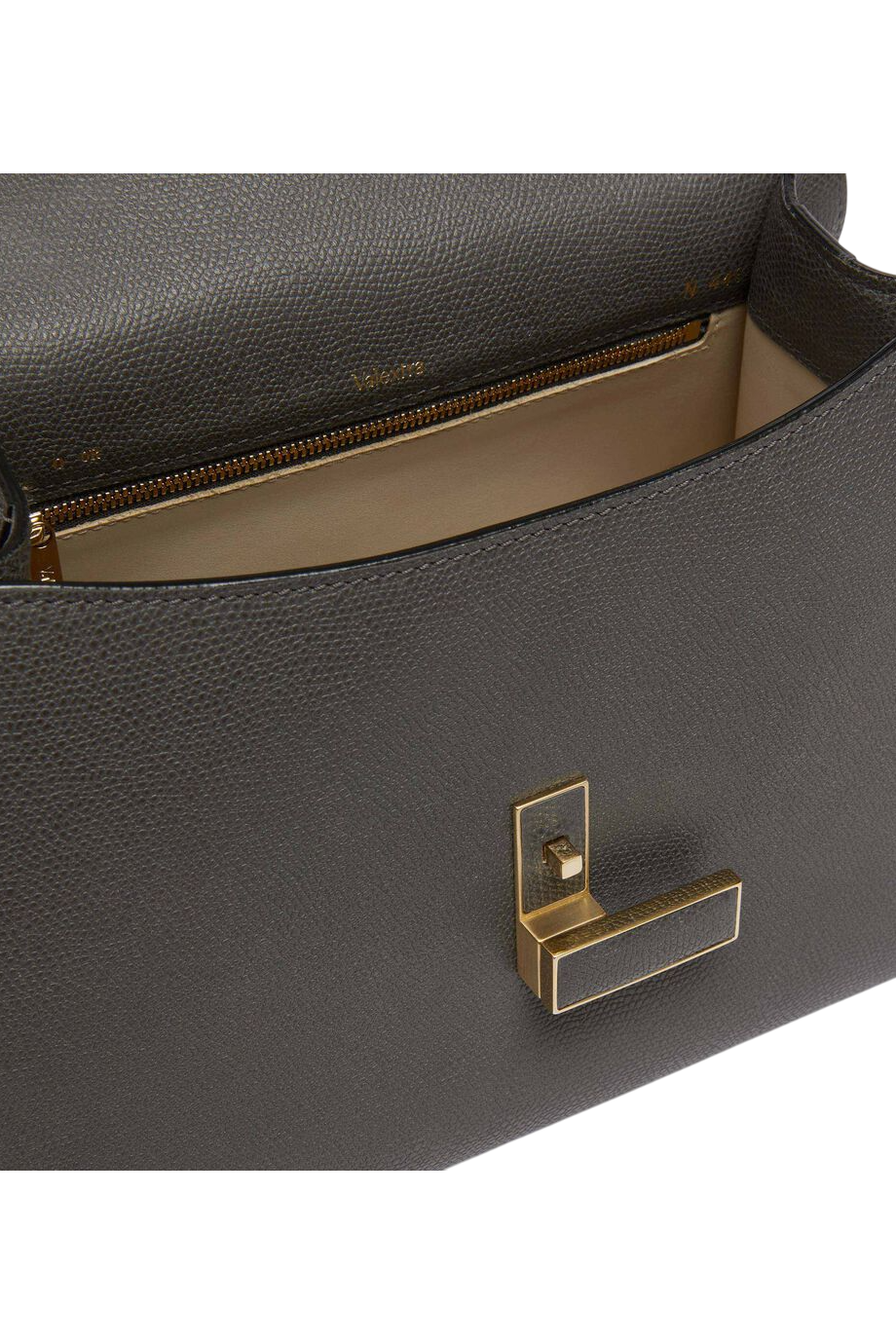 Iside small leather top handle bag