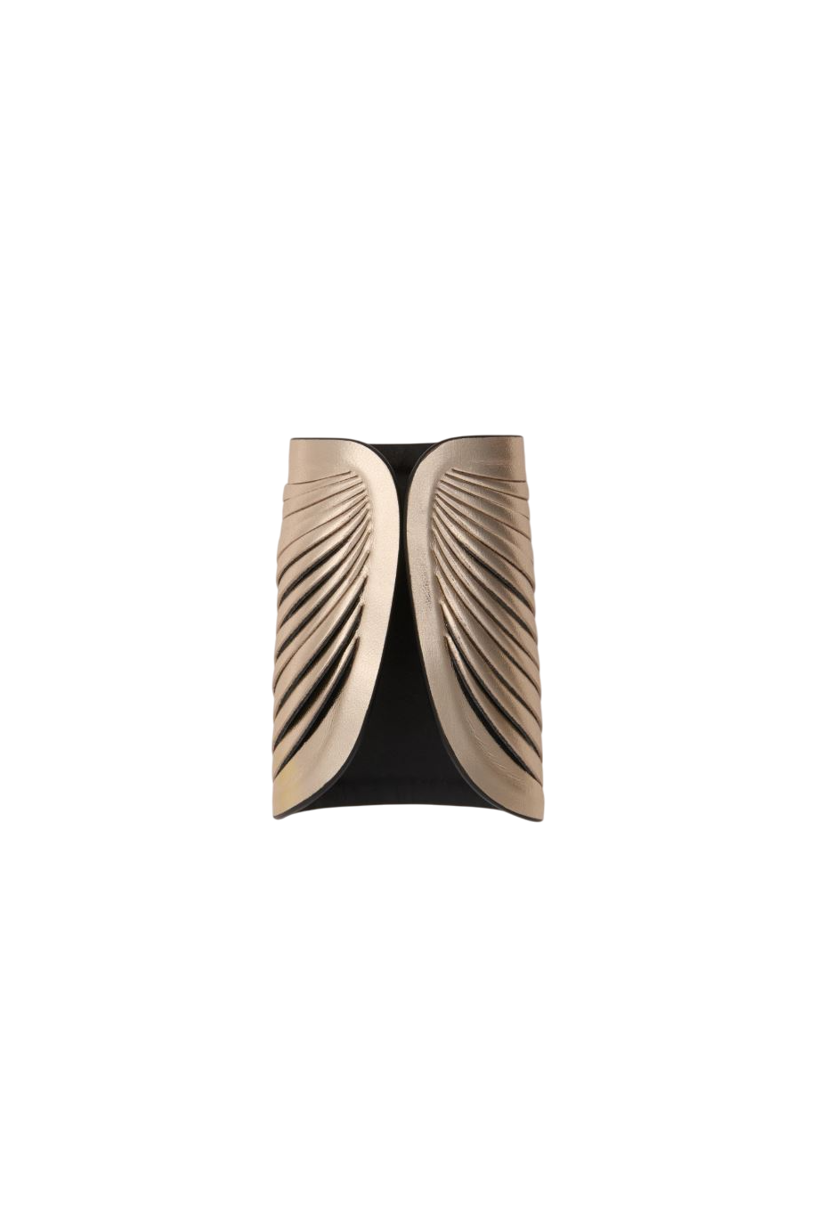 Anemos brass and leather cuff