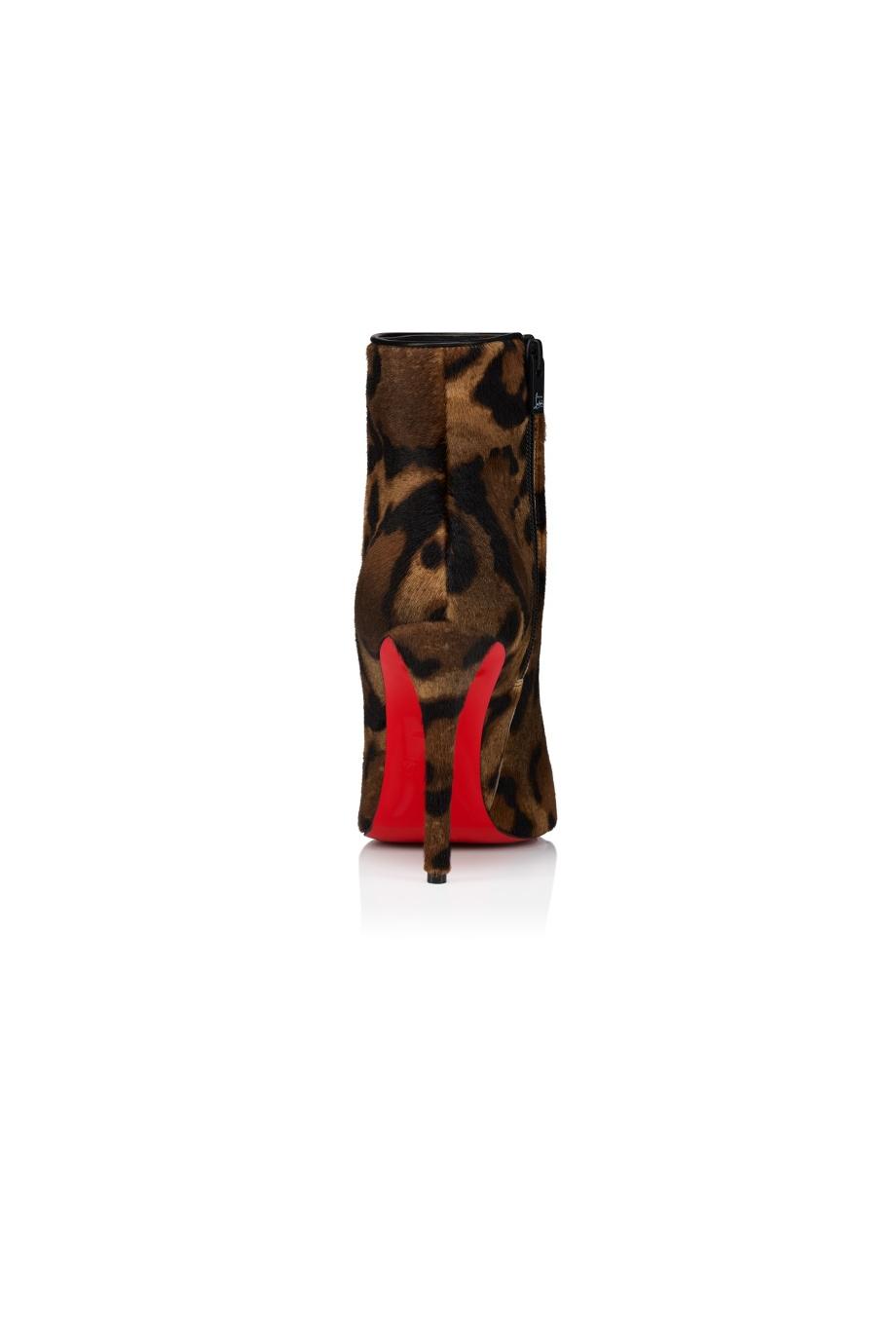 Miss Z 100 printed calf-hair ankle boots