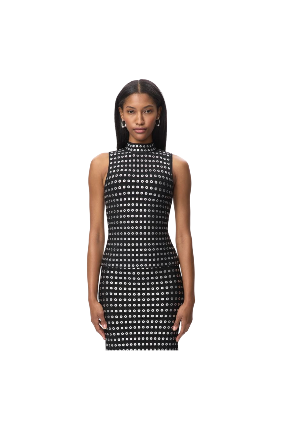 The Carina embellished crepe top