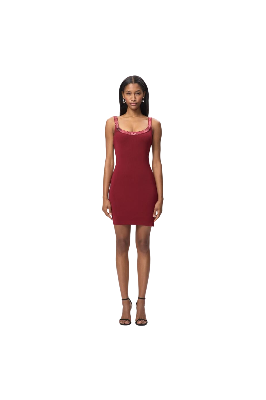 The Cove embellished stretch-knit mini dress