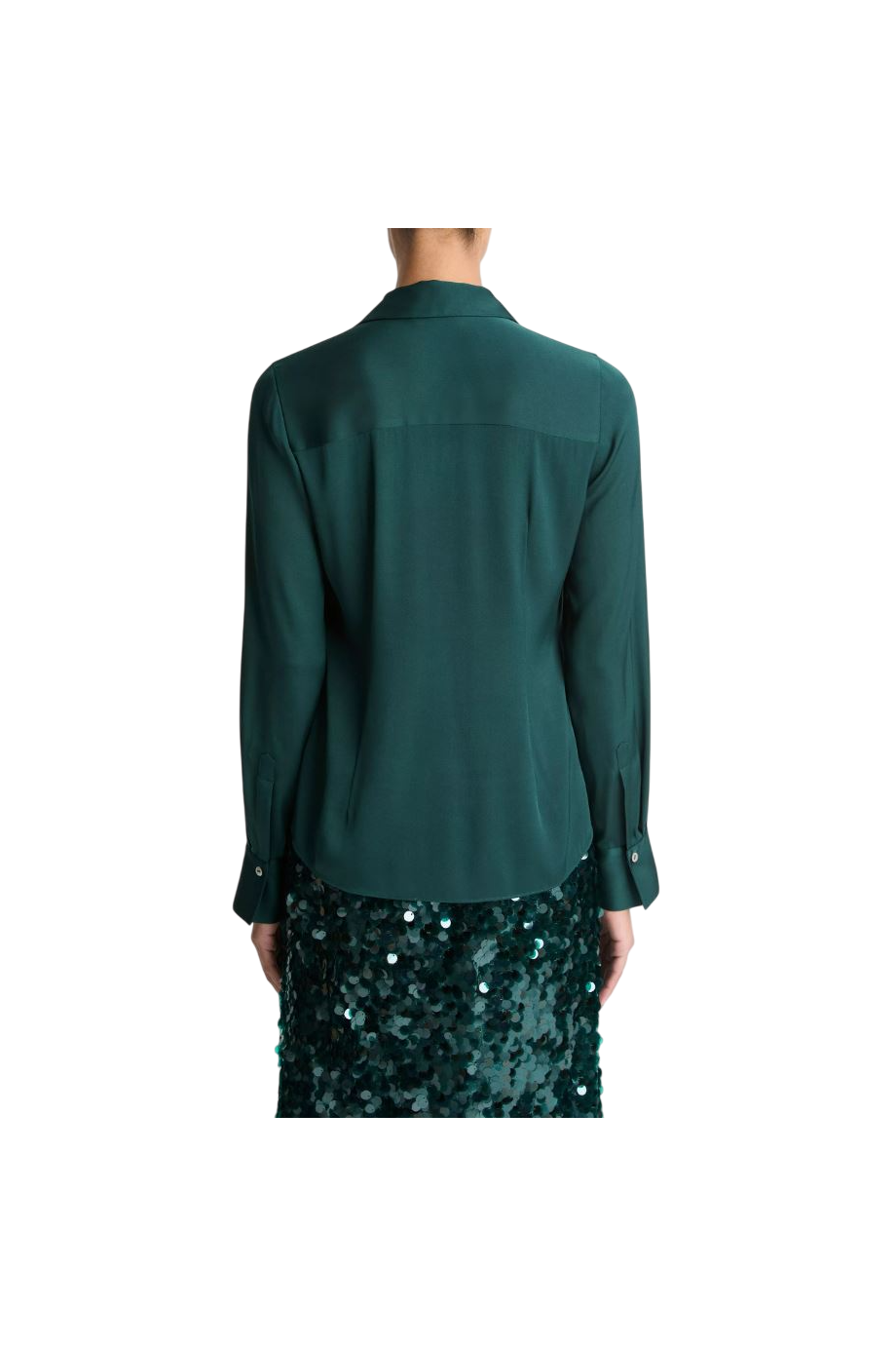 Classic silk-satin shirt