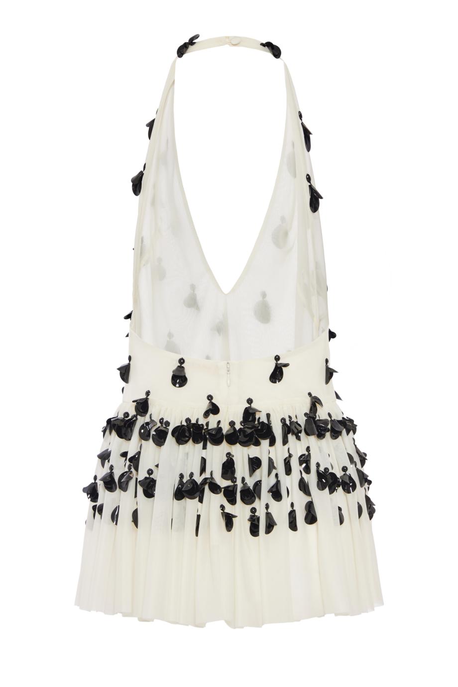 Embellished jersey halter neck top 