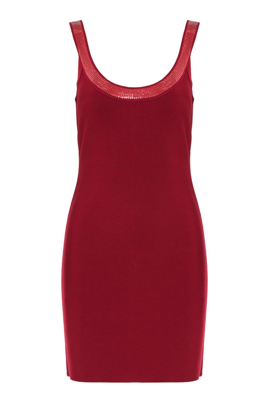 The Cove embellished stretch-knit mini dress