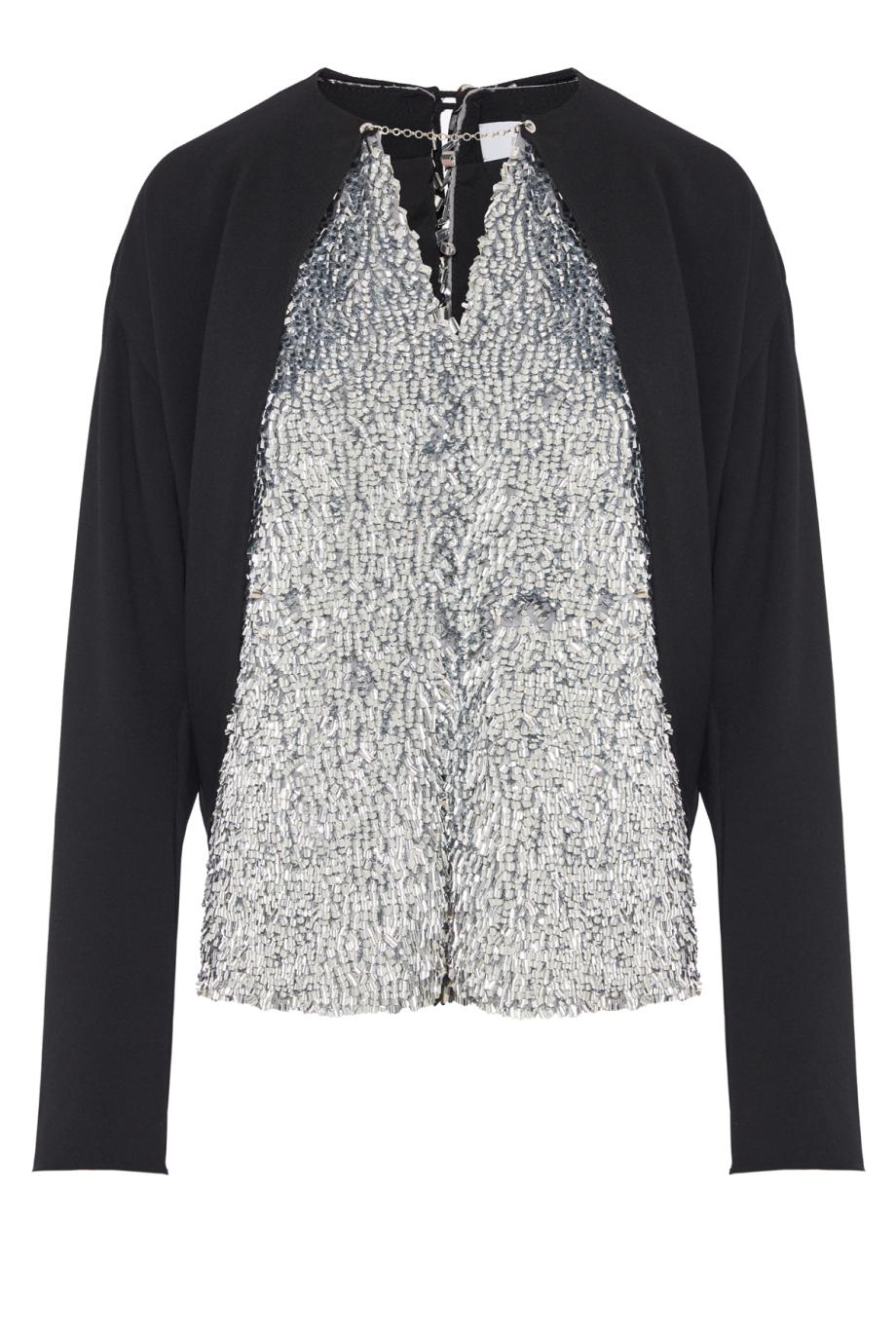 Sequined chiffon top 