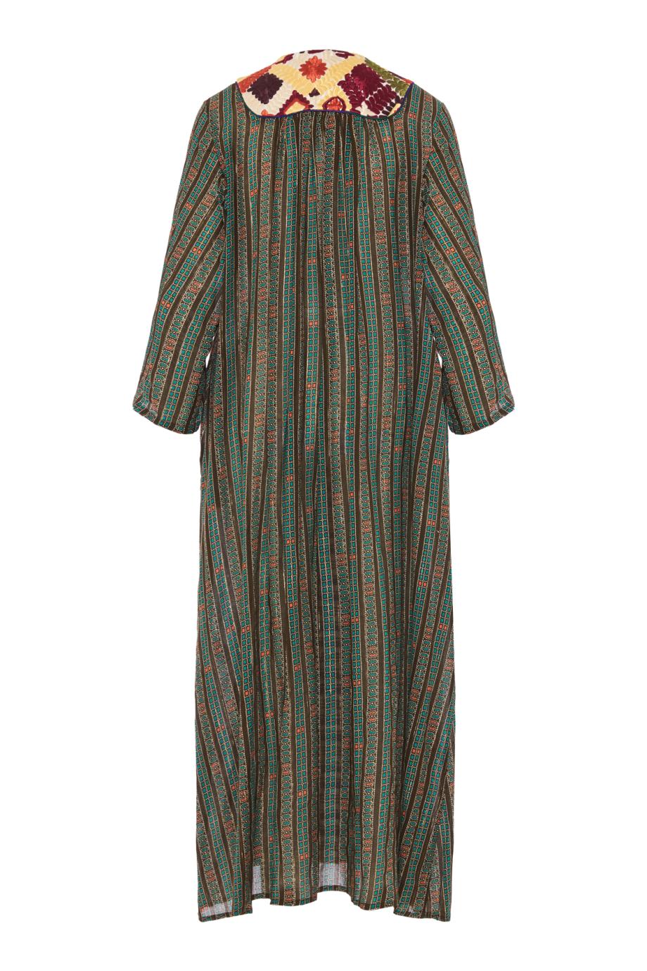 ONE-OF-A-KIND Printed cotton maxi dress