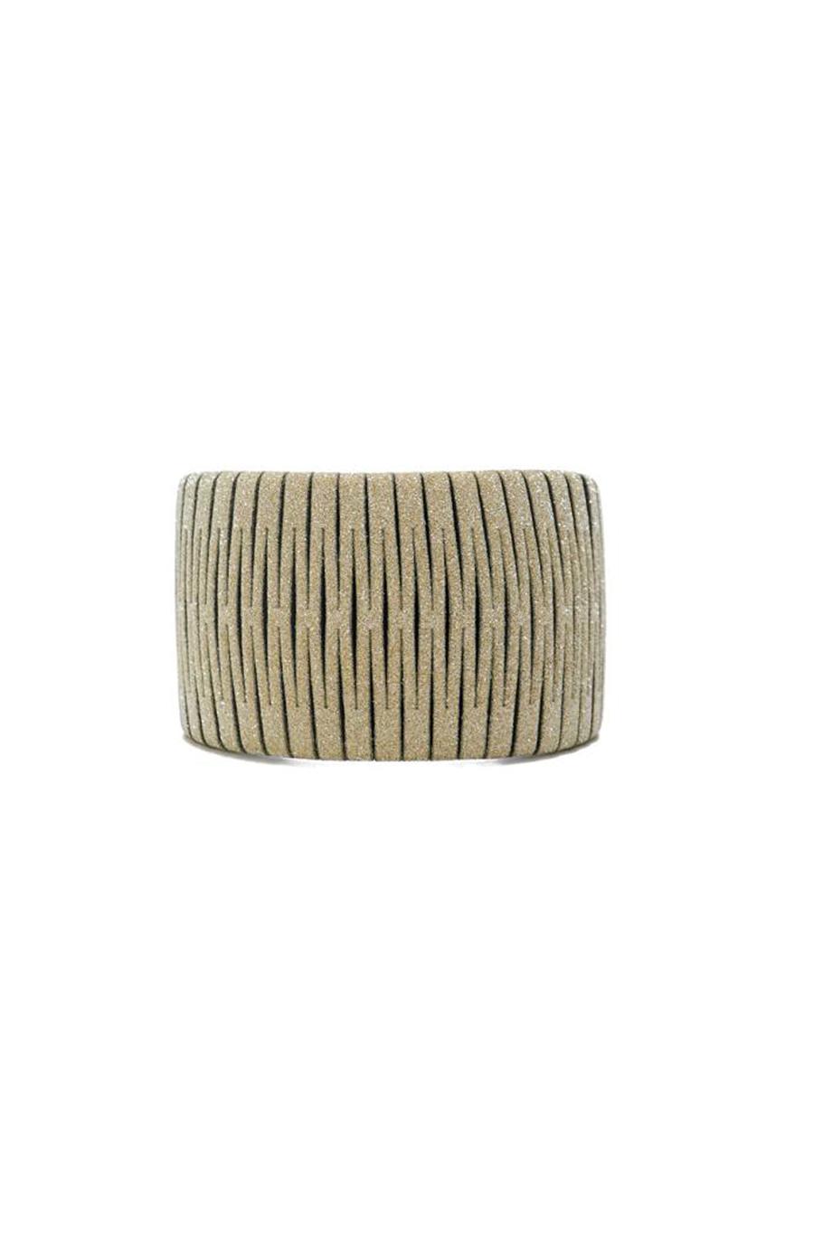 Crystal-embellished leather cuff