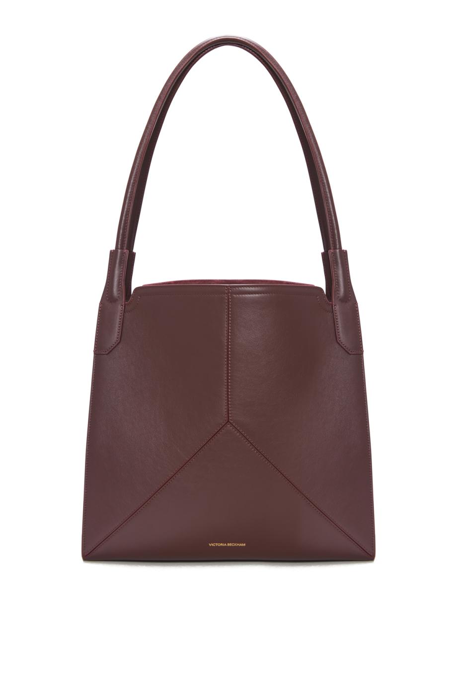 Victoria Tote In Burgundy Soft Leather