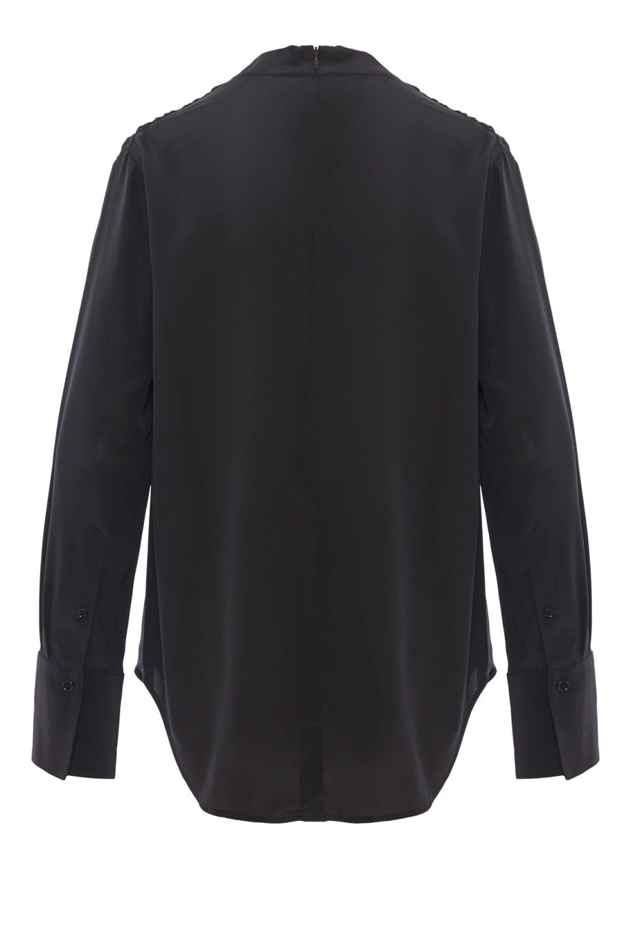 Ruched silk blouse 