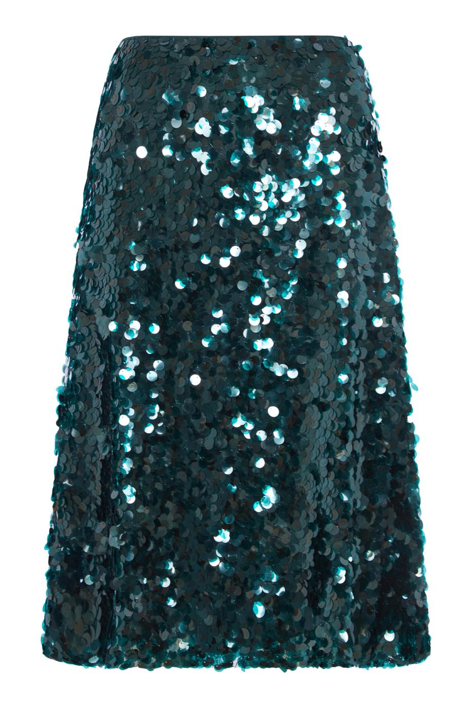 Lucite paillettes bias  midi skirt  skirt