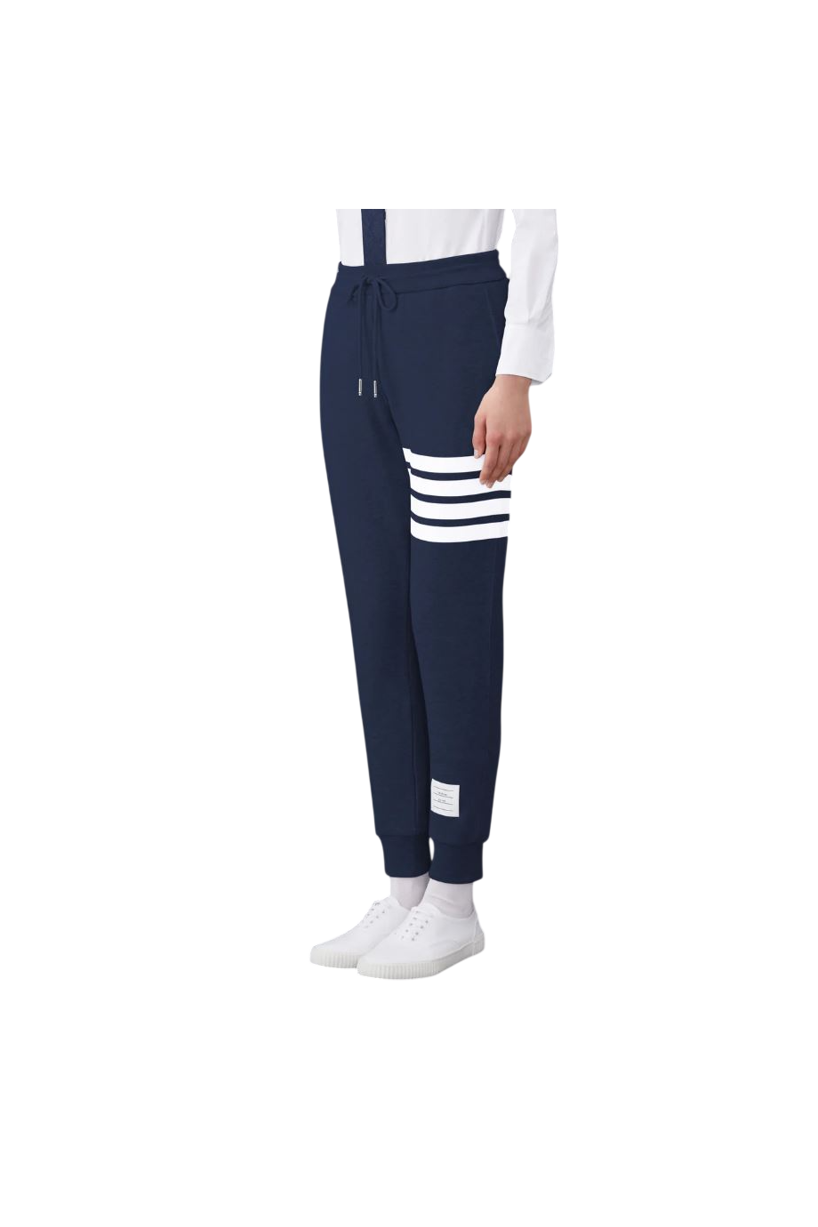 Striped cotton sweatpants